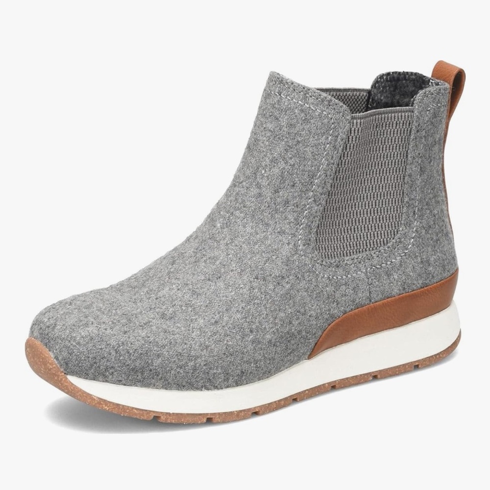 B.O.C. Women's Kara Wool Ankle Chelsea Boots in Grey Wool women’s sz 7